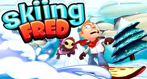 Skiing Fred - kostenloser Endlos-Runner auf Skiern für iPhone, iPad