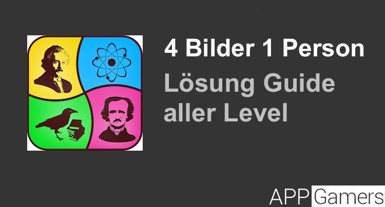 4 Bilder 1 Person Lösung