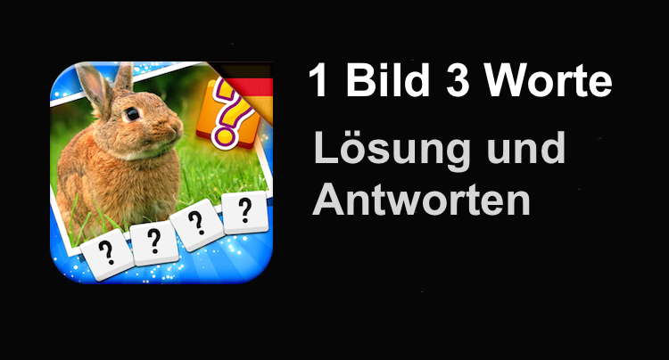 Ein Bild drei Worte Lösung Antworten