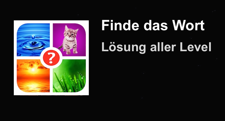 Finde das Wort Lösung aller Level