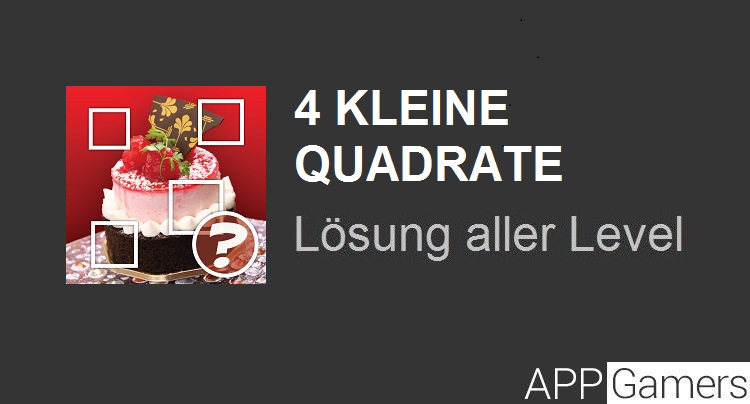 4 kleine Quadrate Lösung