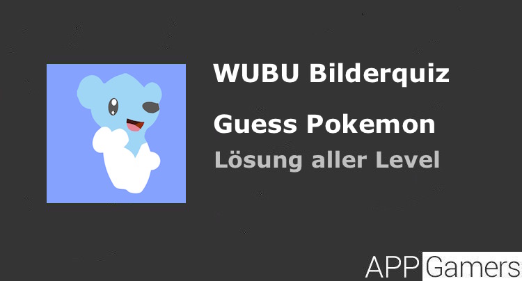 Wubu Guess The Pokemon Lösung