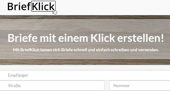 BriefKlick Briefe per Internet oder Android App versenden