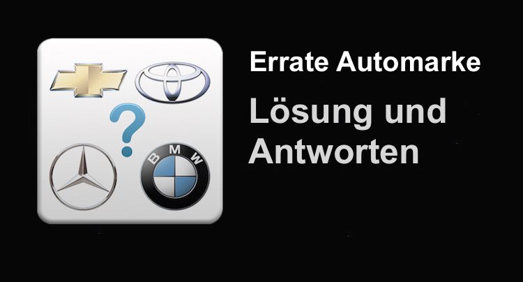 Errate Automarke Lösung