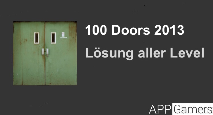 100 Doors 2013 Lösung