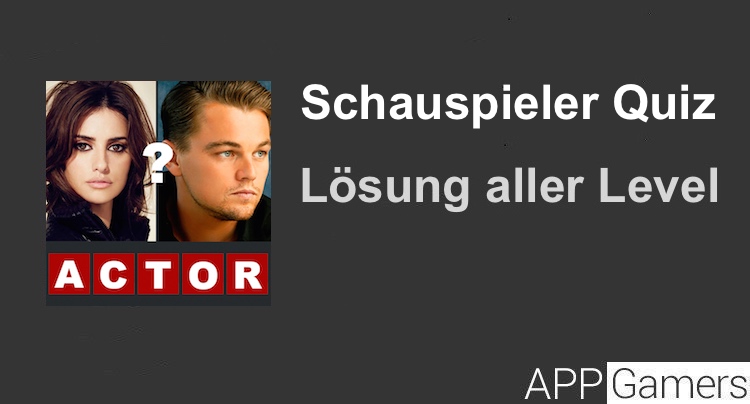 Schauspieler Quiz Lösung