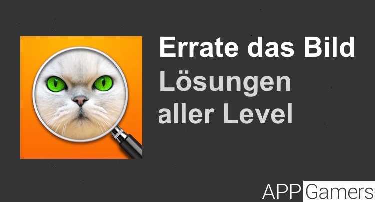 Errate das Bild Lösung Antworten aller Level