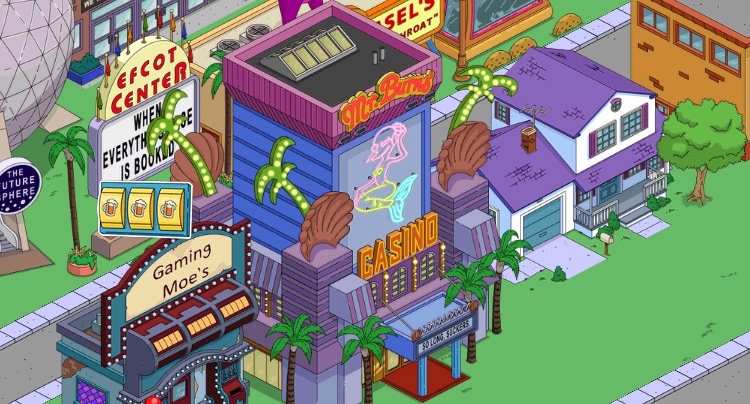 Simpsons Springfield Burns Casino Event