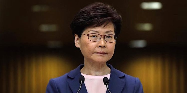 Hongkong Sicherheitsgesetz Carrie Lam Facebook