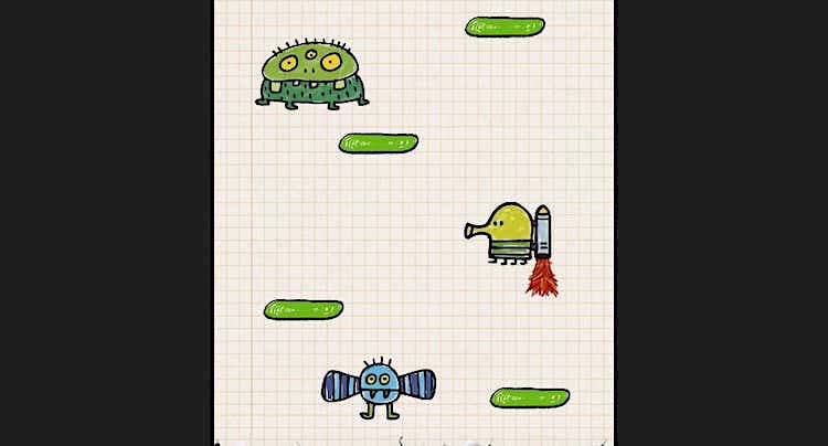 Doodle Jump 2 Plattformen und Farben