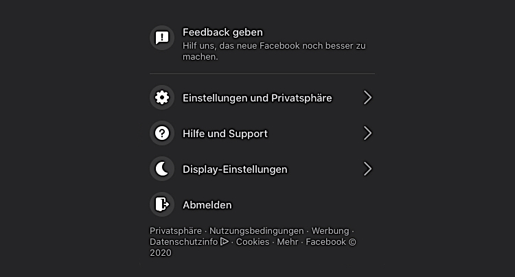 Facebook Dunkelmodus Dark Mode aktivieren und nutzen