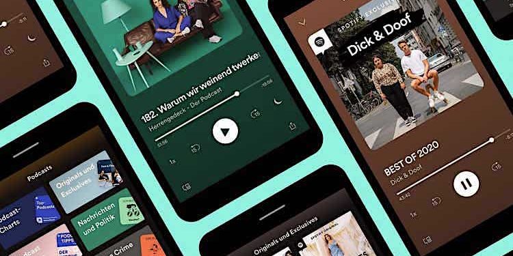 Spotify: Podcasts zeitnah mit neuer Teilen-Funktion