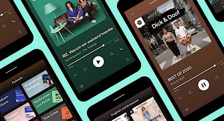 Spotify: Podcasts zeitnah mit neuer Teilen-Funktion