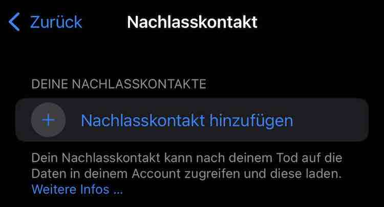 Apple Nachlasskontakt für iCloud festlegen - so geht das!