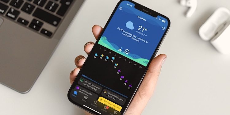 Carrot Weather: Apple iOS Wetter-App mit deutscher Lokalisierung