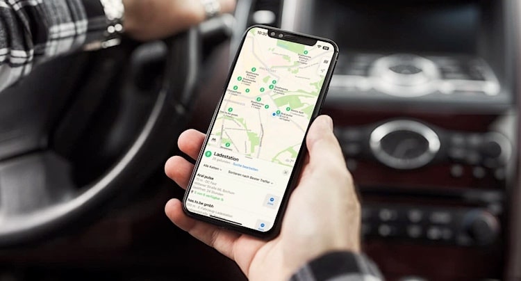 Apple Karten: Echtzeit-Anzeige von Ladesäulen-Belegung