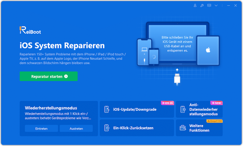 ReiBoot iOS System reparieren