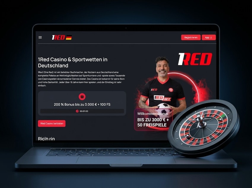 Sportwetten: 1red Casino Buchmacherbereich für deutsche Spieler