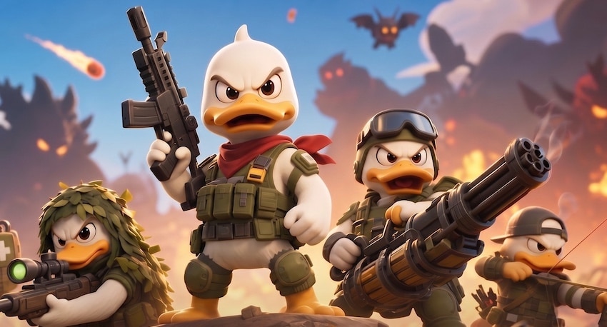 Duck Survival: Roguelike Zombie-TD-Shooter für iOS erhältlich
